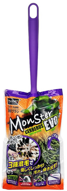 프로스태프 몬스터 켈베로스 세차 휠브러쉬 EVO 380mm P204, 1개, 혼합색상