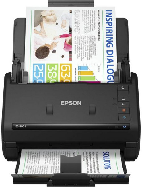 자동 문서 공급 장치ADF가 있는 PC 및 Mac용 Epson Workforce ES-400 II 컬러 듀플렉스 데스크톱 문서 스캐너 이미지 조정 도구, 자동 문서 공급 장치ADF가 있는 PC 및 Mac용 E