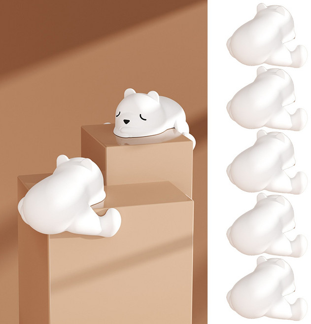 헤라우스점핑 충격 방지 모서리 안전 보호대 5개, 베어 화이트, 1개