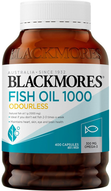 Blackmores Odourless Fish Oil 무취 피쉬오일 1000mg 400, 1개