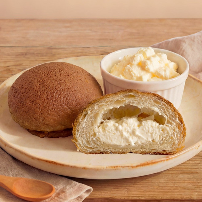 엣홈045 크림치즈 모카번 완제품 100g 6개입 냉동 디저트빵 바로먹는 홈베이커리, 크림치즈 모카번 100g 6개입