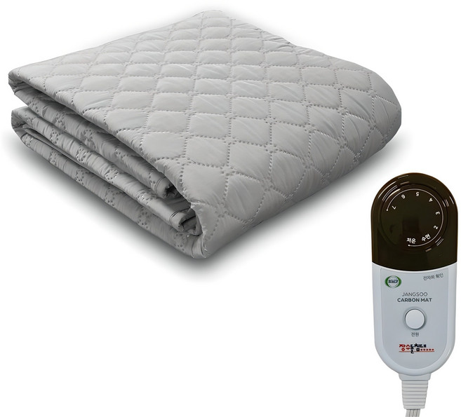 장수돌침대 자바원단 워셔블 카본매트 KHJS-2000Q, 그레이, 퀸(1500 x 1900 mm)