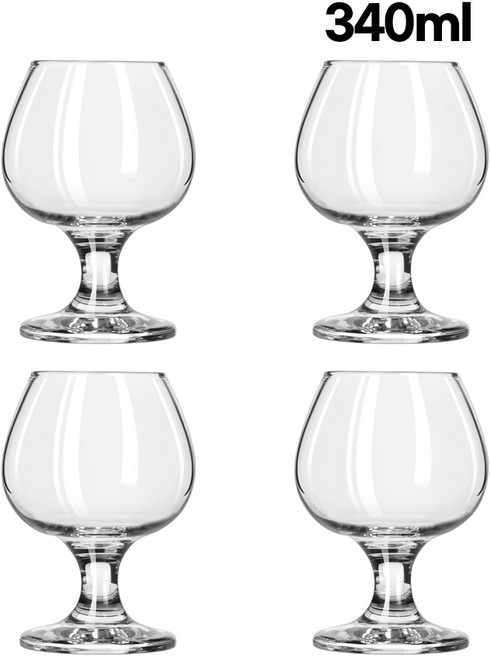 Libbey Embassy Brandy 3705 꼬냑잔 340ml, 4개