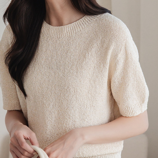 홀가먼트 나그랑 반팔 니트