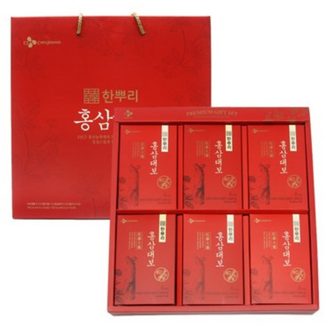 한뿌리 홍삼대보 40mlx24입 명절선물세트 건강식품, 960ml, 4박스