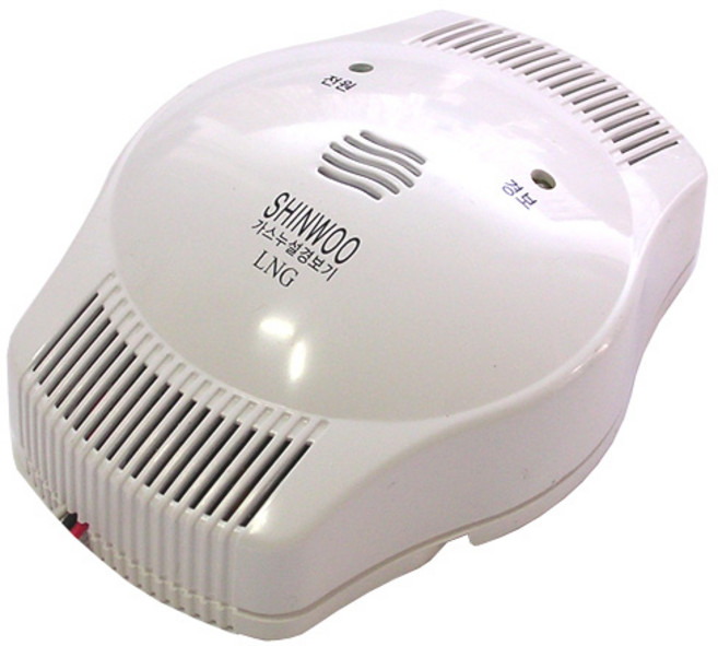 국산 가스 누설 경보기 누출감지 LNG LPG 도시가스 신우전자, 1개, 백색