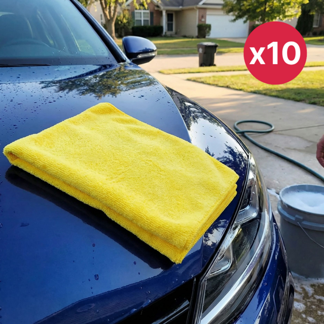 코스트코 커클랜드 다용도 극세사타올, 10개, 노랑