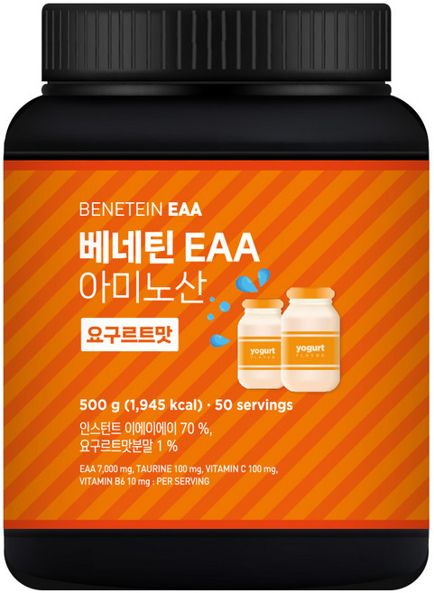 베네틴 EAA 7000 필수 아미노산 보충제 요구르트맛, 1개, 500g