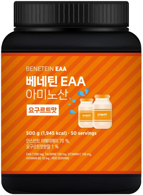 베네틴 EAA 7000 필수 아미노산 보충제 요구르트맛, 1개, 500g - 쿠팡