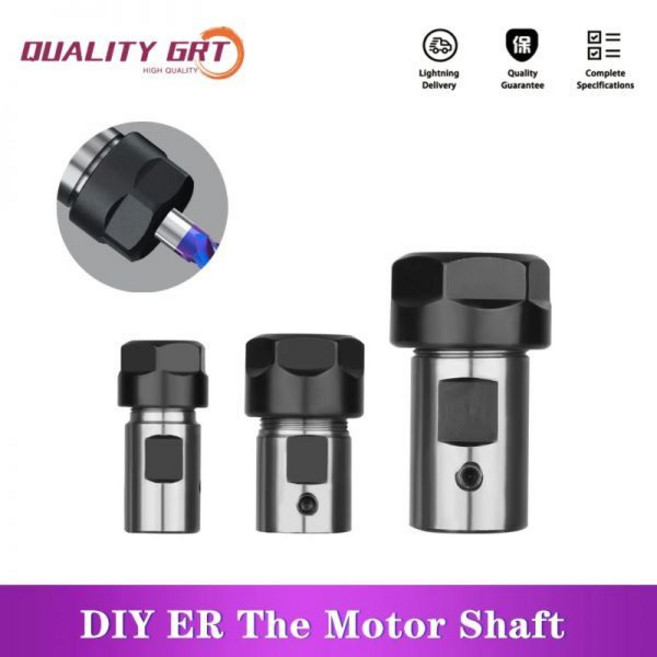 드릴척 Q.Grt 모터 샤프트 공구 홀더 ER11 ER16 ER20 ER25 5mm 6mm 6.35mm 7mm 8mm 10mm 12mm 14mm 16mm 고정밀 조각 기계, ER11A-6.35mm, 1개