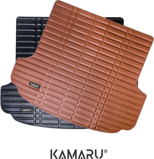 현대 제네시스 GV80 (20~23/9) 카마루 가죽 트렁크매트 방수/방염 소재, (2) 브라운(Brown), (1) 5인승