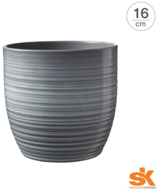 [S.K Since 1893] 독일 명품 세라믹 도자기화분 베르가모16cm, 1개