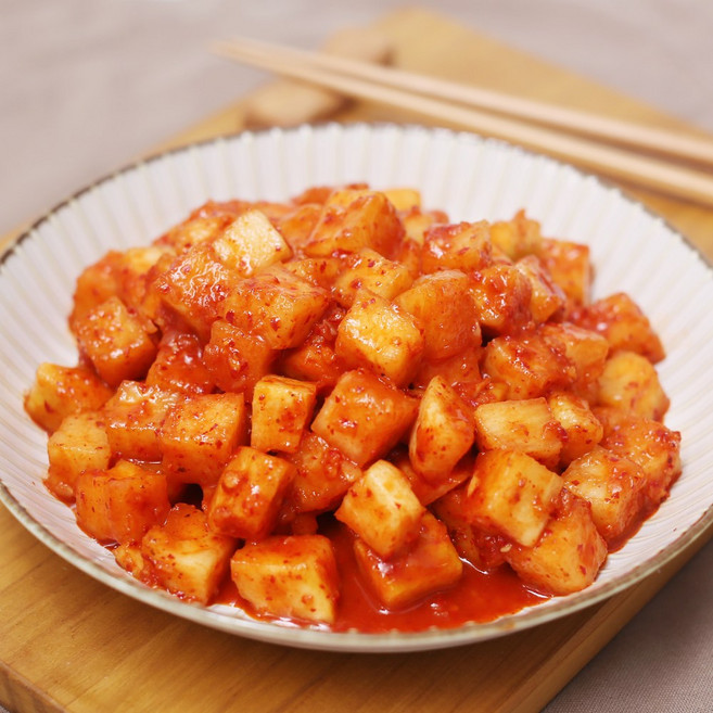 깍두기김치 국내산김치 유학산 무김치, 3kg, 1개