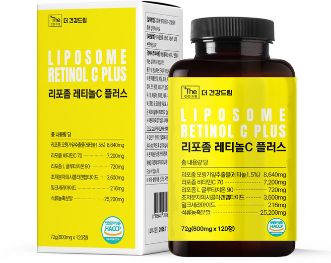 더건강드림 리포좀 레티놀 C 플러스, 1박스, 120정
