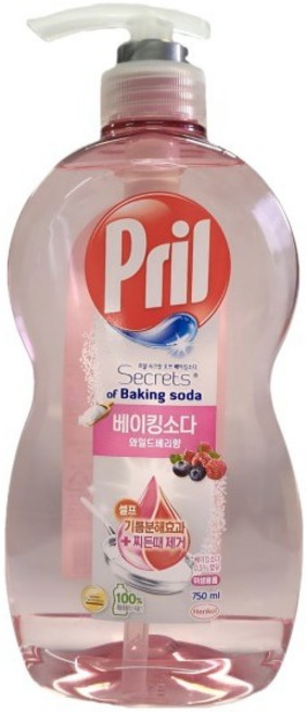 프릴 시크릿오브 베이킹소다 와일드베리 향, 750ml, 4개