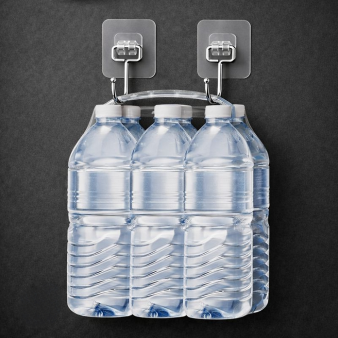 누미아 최대하중 10kg 무타공 벽걸이후크, 10개, 투명색