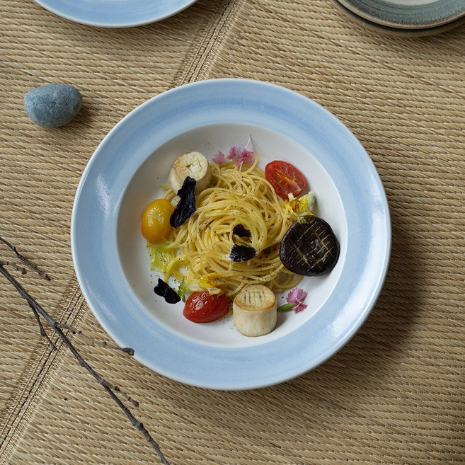 카네수즈 카즈마 카페 수프 파스타 볼 24cm, 브라운, 1개