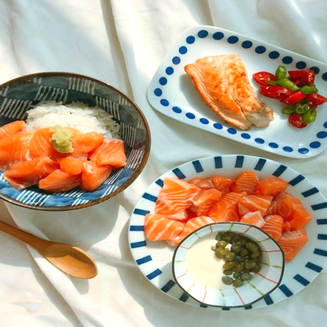 노르웨이 슈페리얼 등급 생연어 연어회 연어필렛, 1세트, 1kg