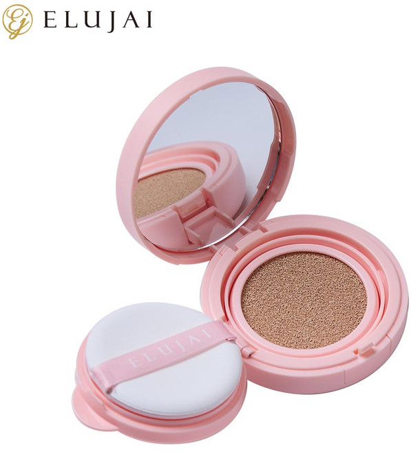 [본사직영] 엘루자이 핑크 콜라겐 커버쿠션 SPF50+ PA++++ (21호/23호), 1개, 23호