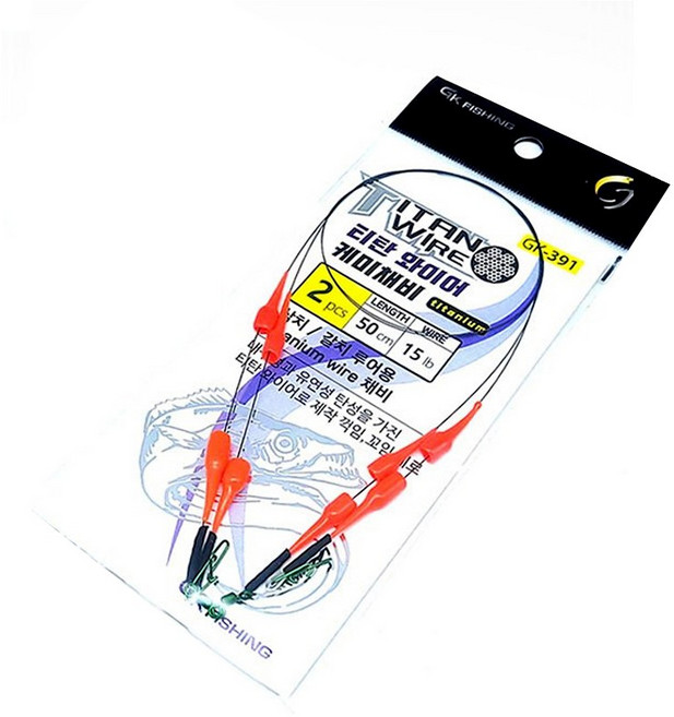 금호조침 GK-391 티탄 와이어케미 채비 갈치 삼치 와이어, 1개, 1개입