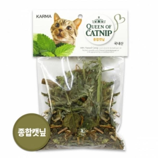 퀸오브캣닢 고양이 종합캣닢, 1개, 13g, 2_퀸오브캣닢-종합캣닢