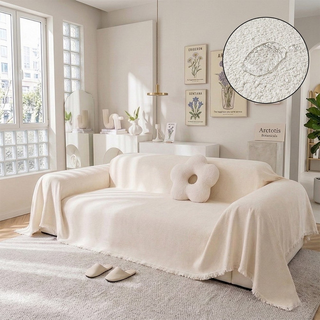 홈메이드 모던 방수 쇼파커버 돌 쇼파패드 토퍼 카우치 사계절 소파덮개 6번, 6번-아이보리, 1개