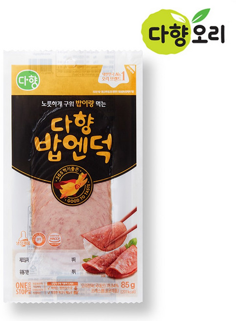 다향 밥엔덕 싸먹는 훈제 슬라이스, 85g, 1개