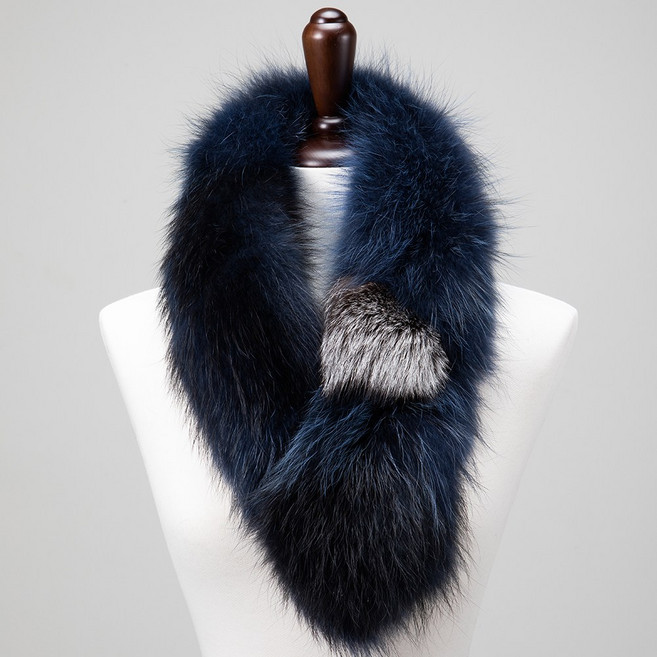 우리모피 양면 라쿤 머플러 목도리 모피 퍼 FUR