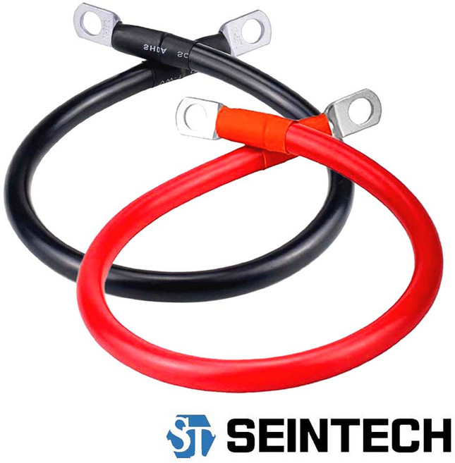 전원 케이블 4AWG 25SQ 실리콘 전선 차량 자동차 배터리 인버터 파워뱅크, 검정