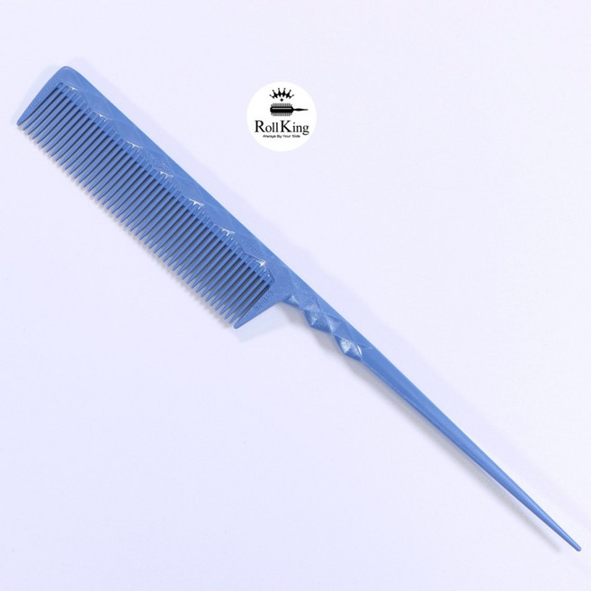 [롤킹] 리더 815 꼬리빗 아이롱 매직 열 꼬리빗 큰사이즈, 1개, 블루