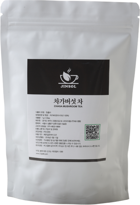 러시아 차가버섯 티백 버섯차, 1g, 6개, 30개입