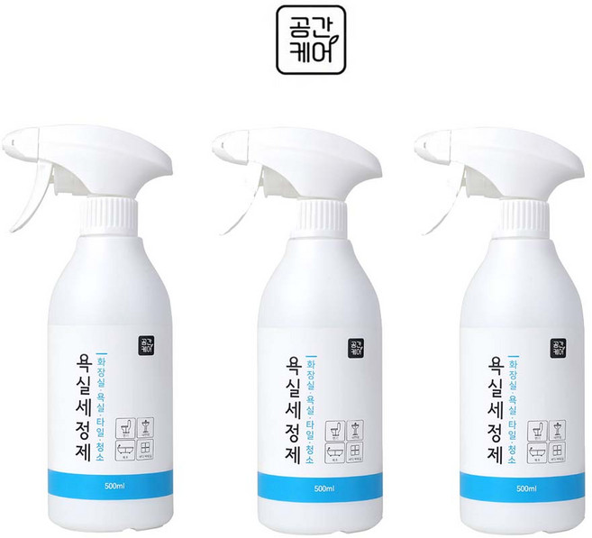 공간케어 욕실청소세제 500 향기로운코튼향, 500ml, 3개