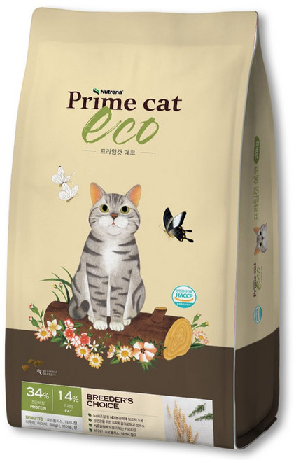 프라임캣 에코 고양이 사료, 닭, 2개, 5kg