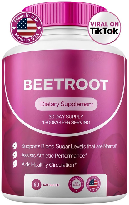 Beet Root Powder Capsules 소스 팩토리, 1개, 60정