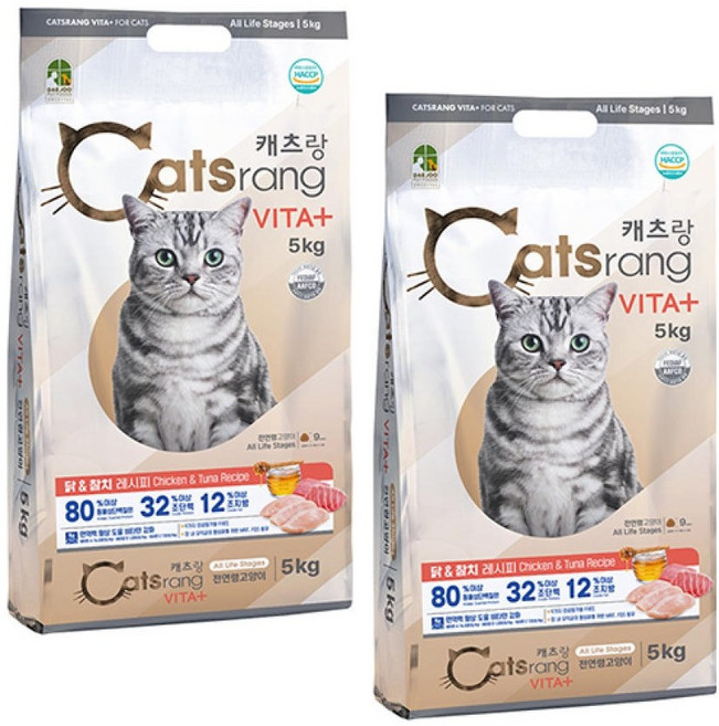 NEW 캐츠랑 비타플러스 5kg 2개, 닭+참치