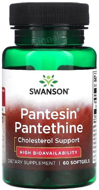 스완슨 판테신 판테틴 소프트젤, 1개, 60정 - 쿠팡