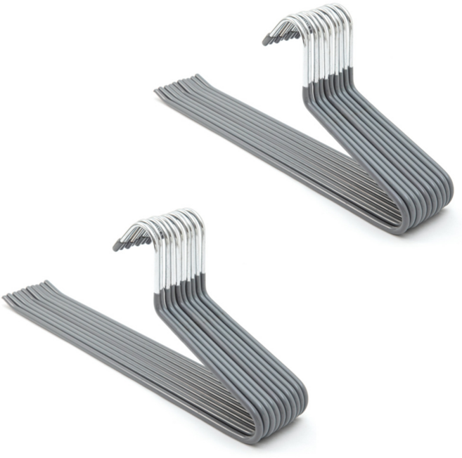 메르카 논슬립 바지걸이, 20개, 그레이