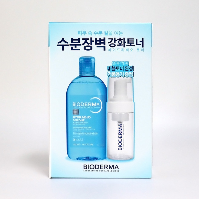 바이오더마 하이드라비오 토너 + 펌프용기, 500ml, 1개