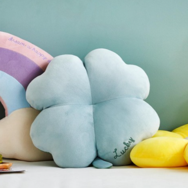 모던하우스 소프트터치 럭키 클로버 쿠션, GREEN (그린)