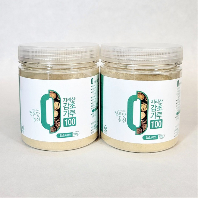 국산 감초가루 분말, 2개, 150g