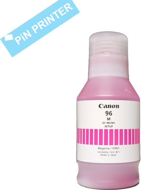 캐논 정품 번들잉크 GI-96 BK GX3090 GX4090 GX4091 GX5090 GX5091 GX6090 GX6091 GX6092 GX7090 GX7092 칼라 정품 잉크, 빨강, 1개