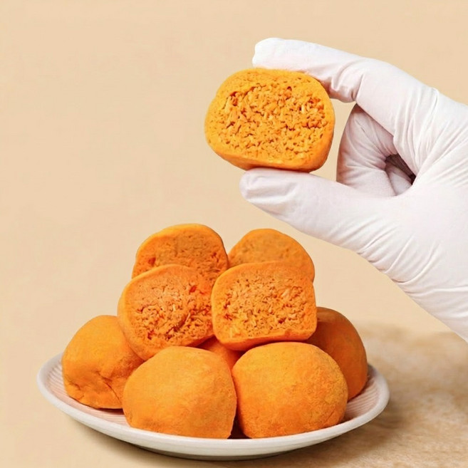 촉촉한 황치즈 두바이 쫀득 쿠키 두쫀볼 황쫀쿠 간식 선물 디저트 두쫀쿠, 50g, 1개