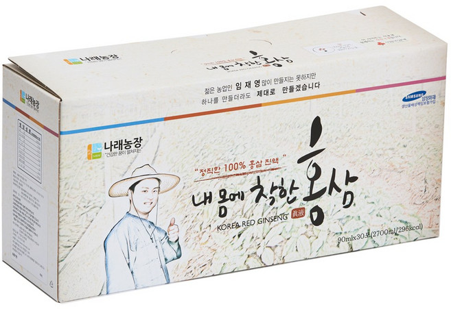 내몸에착한홍삼 홍삼진액 90ml * 30포, 30회분, 1개