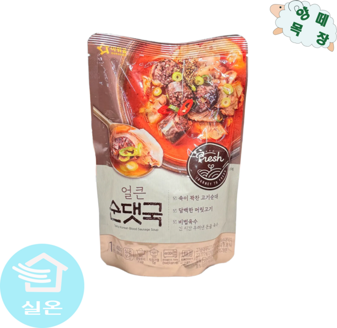 아워홈 얼큰 순댓국, 400g, 1개