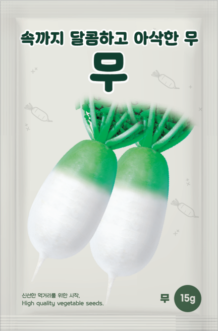 NH농우바이오 가을 김장무 씨앗 15g, 1개