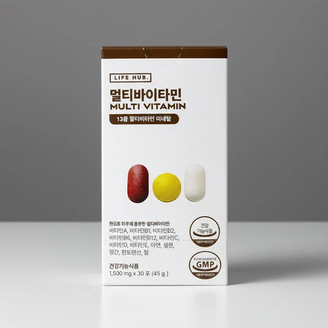 라이프허브 멀티바이타민, 1박스, 30회분 - 쿠팡