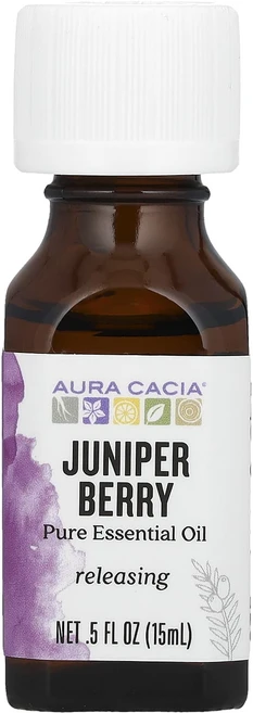 Aura Cacia 100% 순수 에센셜 오일 주니퍼 베리 15ml(5fl oz), AuraCacia100순수에센셜오일주니퍼베리15ml5f, 1개, 15ml - 쿠팡