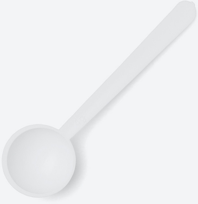계량스푼 4g 103.8mm 10개 국산 제약 분말 세제 다용도 플라스틱 분유 정확한계량, 화이트