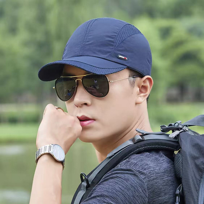 속건 통기성 초박형 야구 모자 사이즈 조절 가능 남녀공용 레저 선가리 스포츠 모자