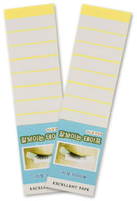 아몬드영 잘보이는 속눈썹연장 테이프, 3개, 20장